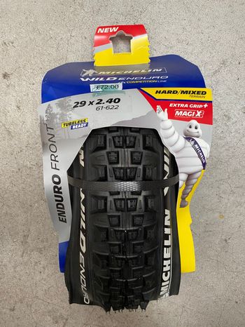 Used Michelin Wild Enduro Front Hard/Mixed Grip Tyres & Tubes