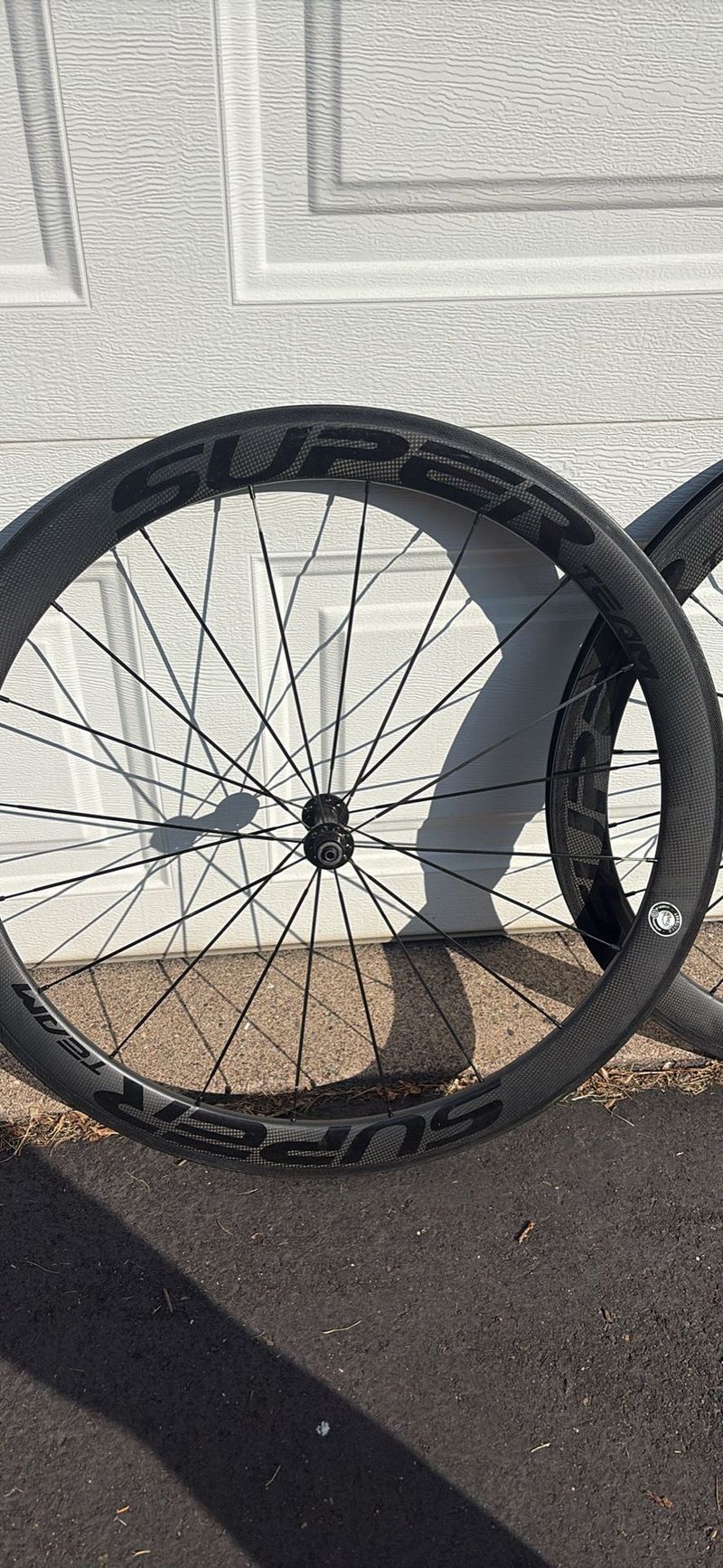 Used SuperTeam Carbon Fiber Road Bike Wheels Wheels