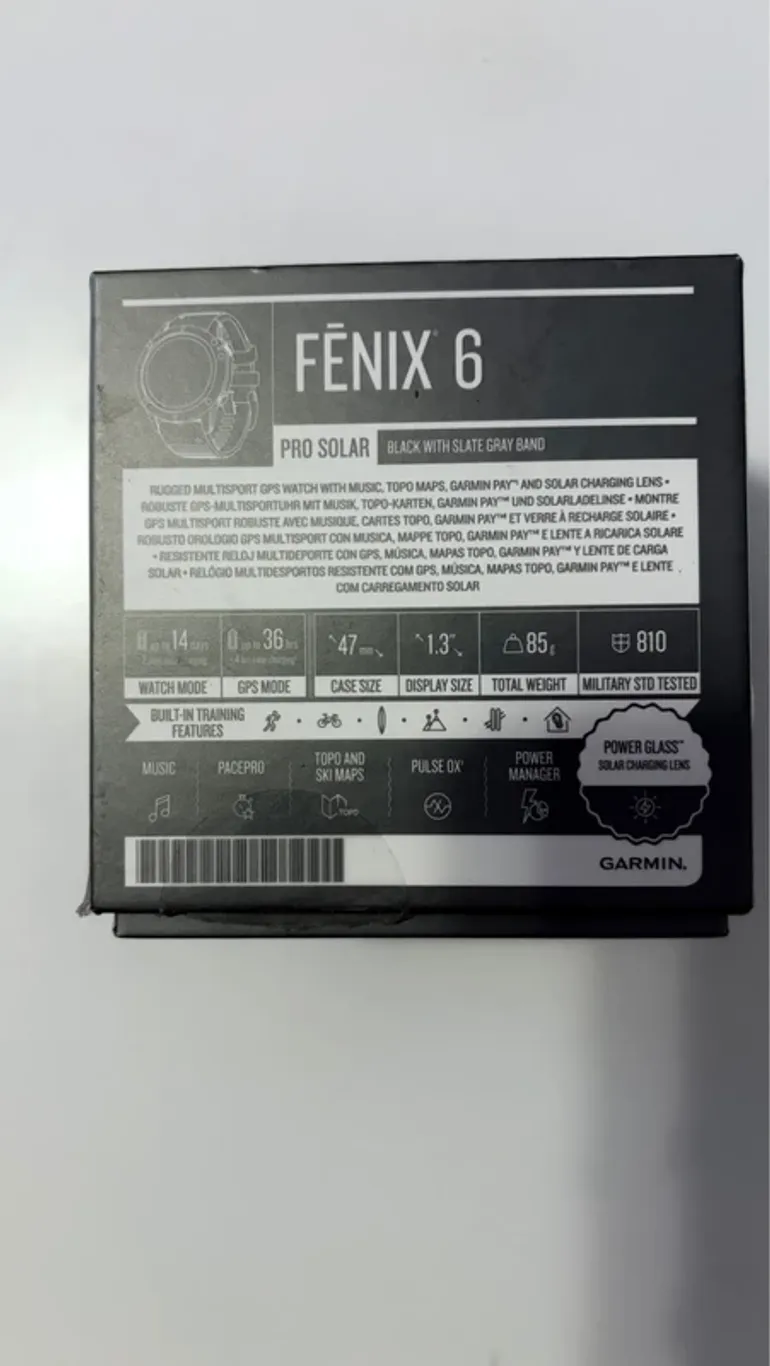 Używany Garmin Fenix 6 Pro Solar bike — zdjęcie 9 z 10