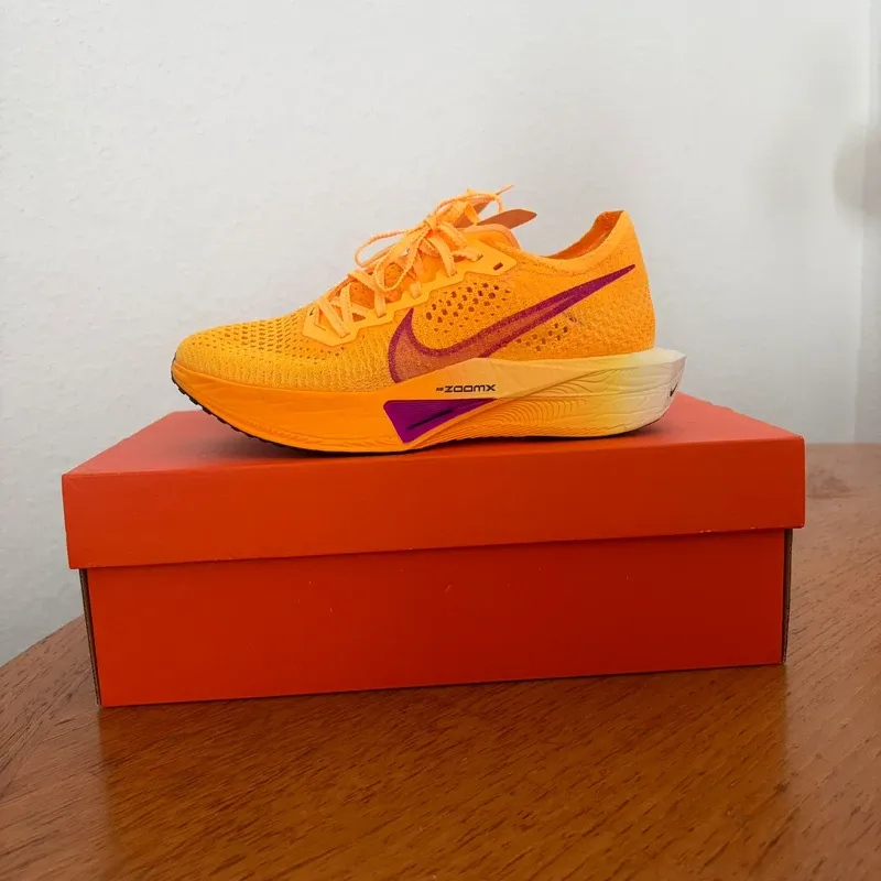 Used Orange ZoomX Vaporfly Next% 3 Running Shoes