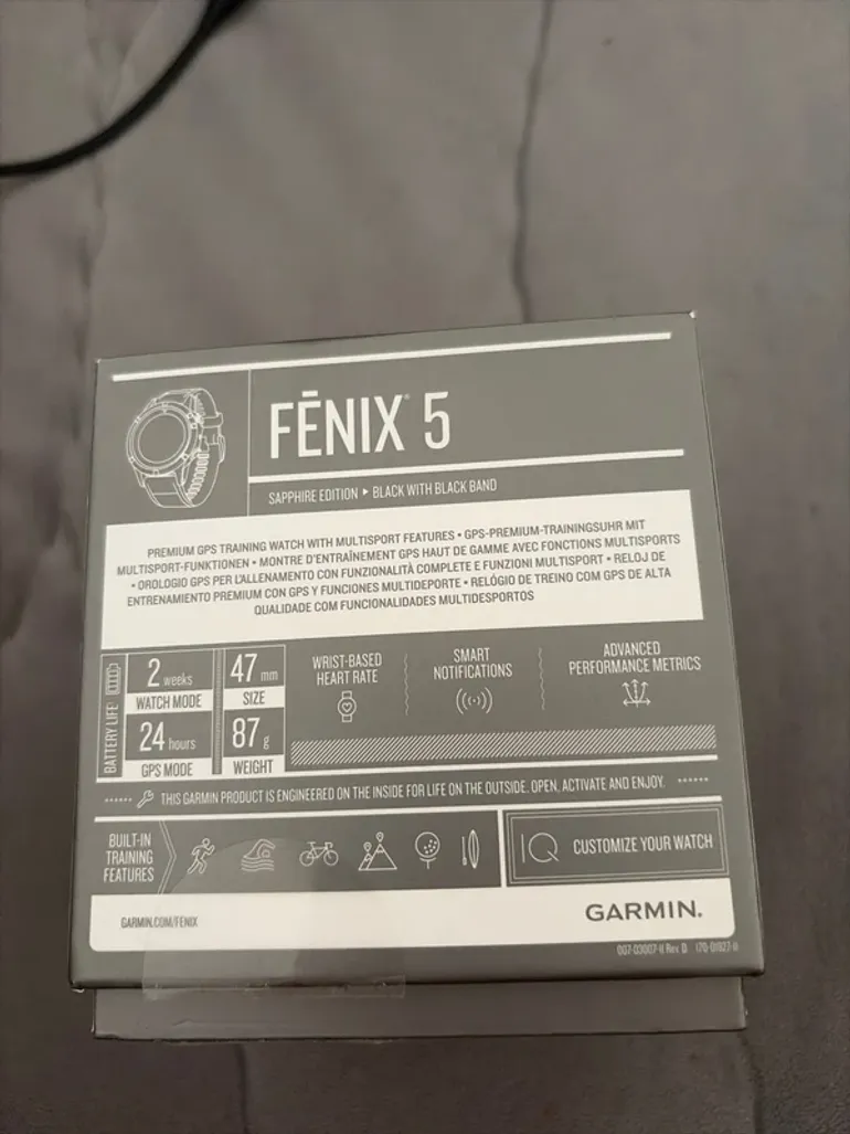 Garmin Fenix 5 Sapphire Edition bike de segunda mano — imagen 2 de 3