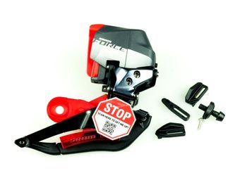 Used Sram Force AXS Wide Front Derailleur Drivetrain & Pedals