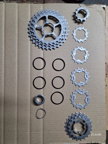 Tweedehands Campagnolo Super Record 12V Cassette Drivetrain & Pedals