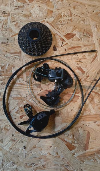 Käytetty Sram GX DH 7-Speed Groupset Drivetrain & Pedals