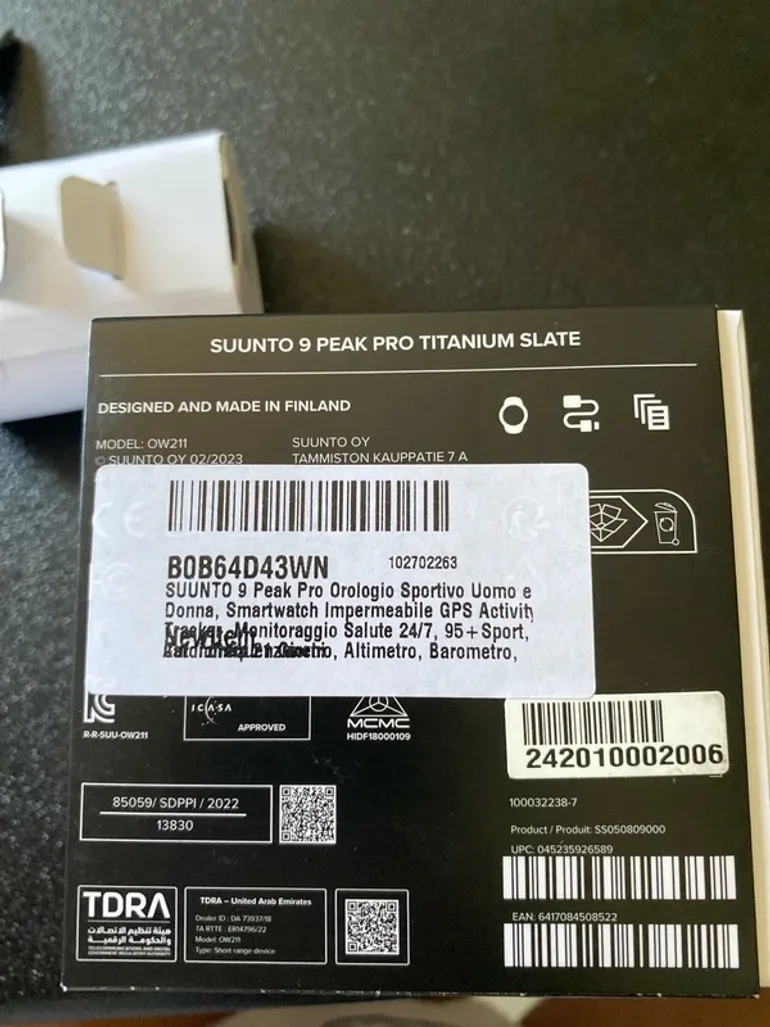 Gebrauchtes Suunto 9 Peak Pro Titanium bike — Bild 11 von 11