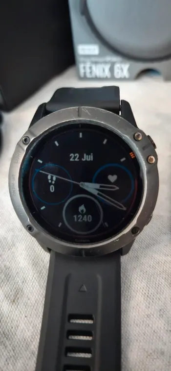 Used Garmin Fenix 6x Pro Solar bike — image 2 of 13