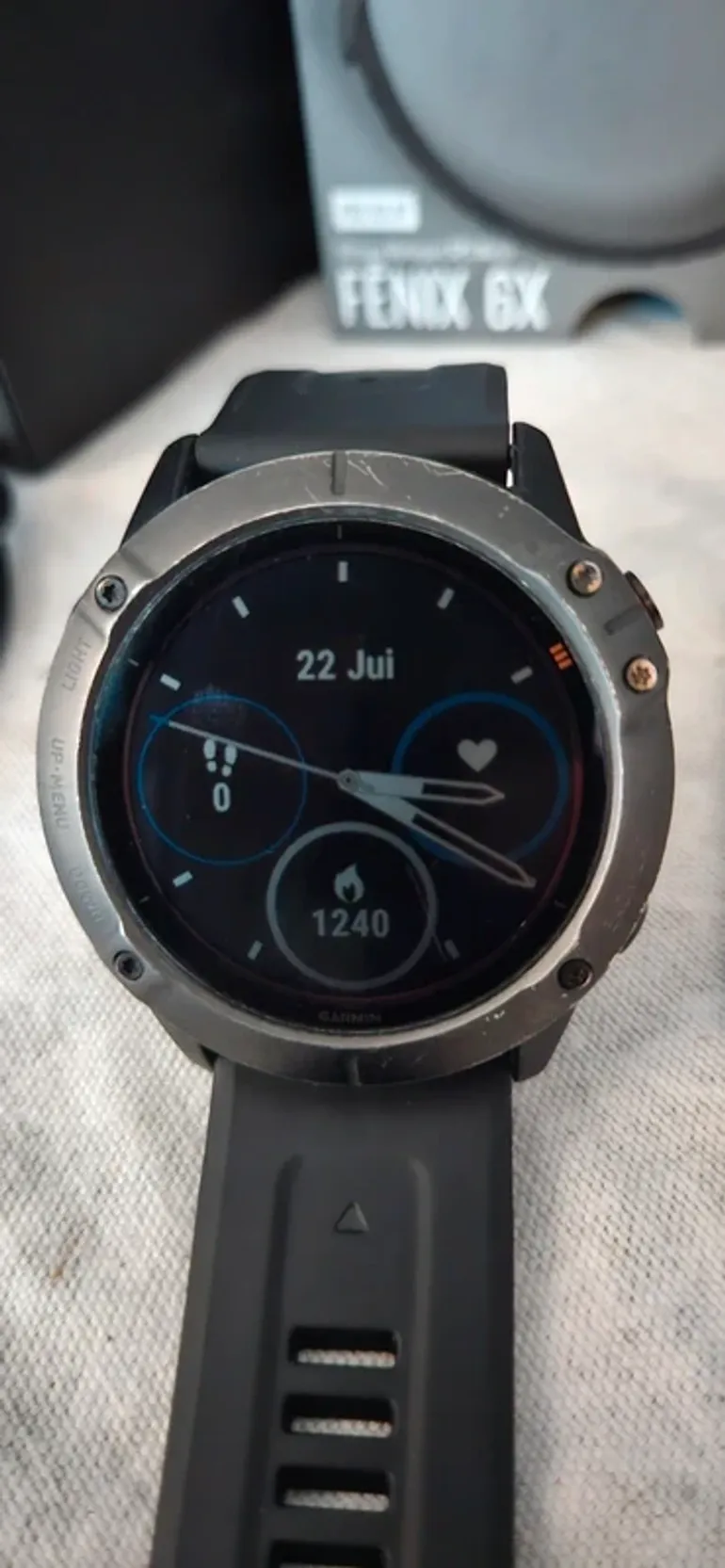 Used Garmin Fenix 6x Pro Solar bike — image 2 of 13