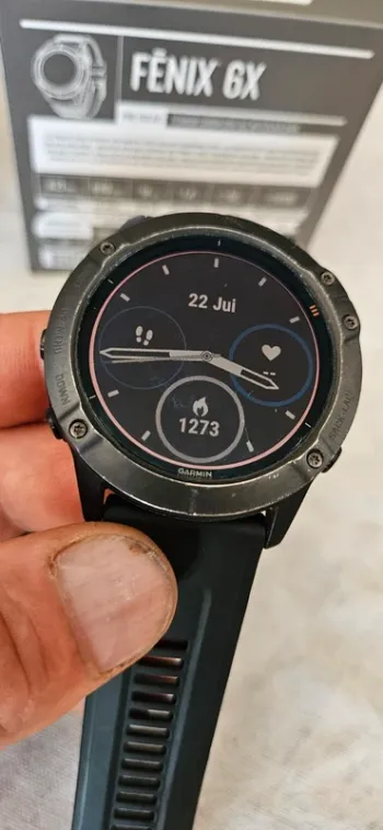 Used Garmin Fenix 6x Pro Solar bike — image 5 of 13