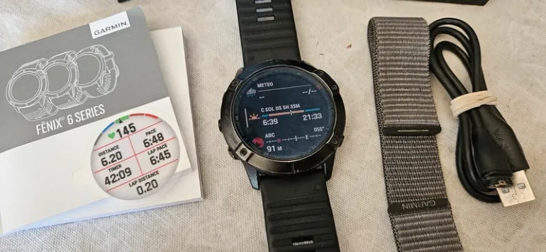 Used Garmin Fenix 6x Pro Solar bike — image 11 of 13