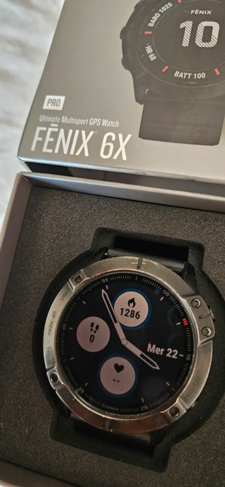 Used Garmin Fenix 6x Pro Solar bike — image 6 of 13