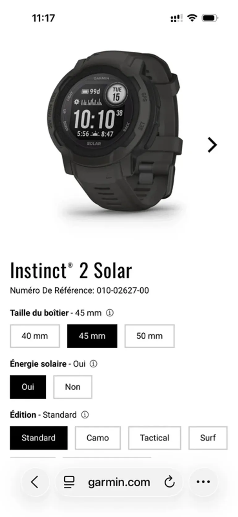 Tweedehands Garmin Instinct 2 Solar bike — afbeelding 5 van 5