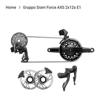 Gebrauchtes Sram Force AXS 2X 12S E1 2026 Groupset