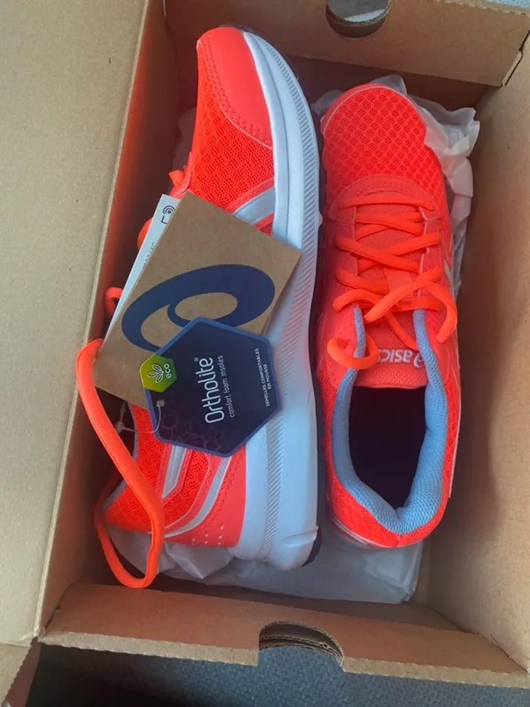 Tweedehands Orange Asics Basket de sport femme bike — afbeelding 7 van 7
