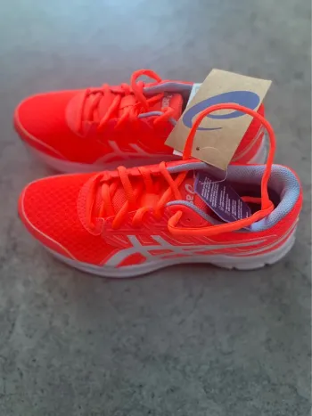 Tweedehands Orange Asics Basket de sport femme bike — afbeelding 3 van 7