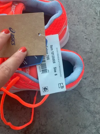 Tweedehands Orange Asics Basket de sport femme bike — afbeelding 4 van 7