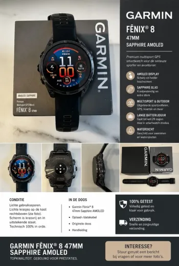 Premium Fenix 8 Sapphire AMOLED Electronics d'occasion