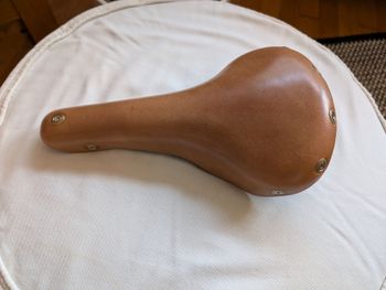 Tweedehands Berthoud Cycles Ledersattel Marie Blanque natur 2022 Saddles & Seatposts
