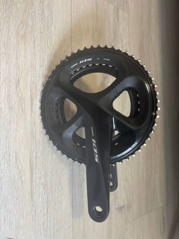 Brugt Shimano 105 Crankset Drivetrain & Pedals