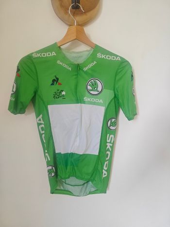 Used le coq sportif Maillot Vert Tour de France Jersey 2018 Cycling Clothing