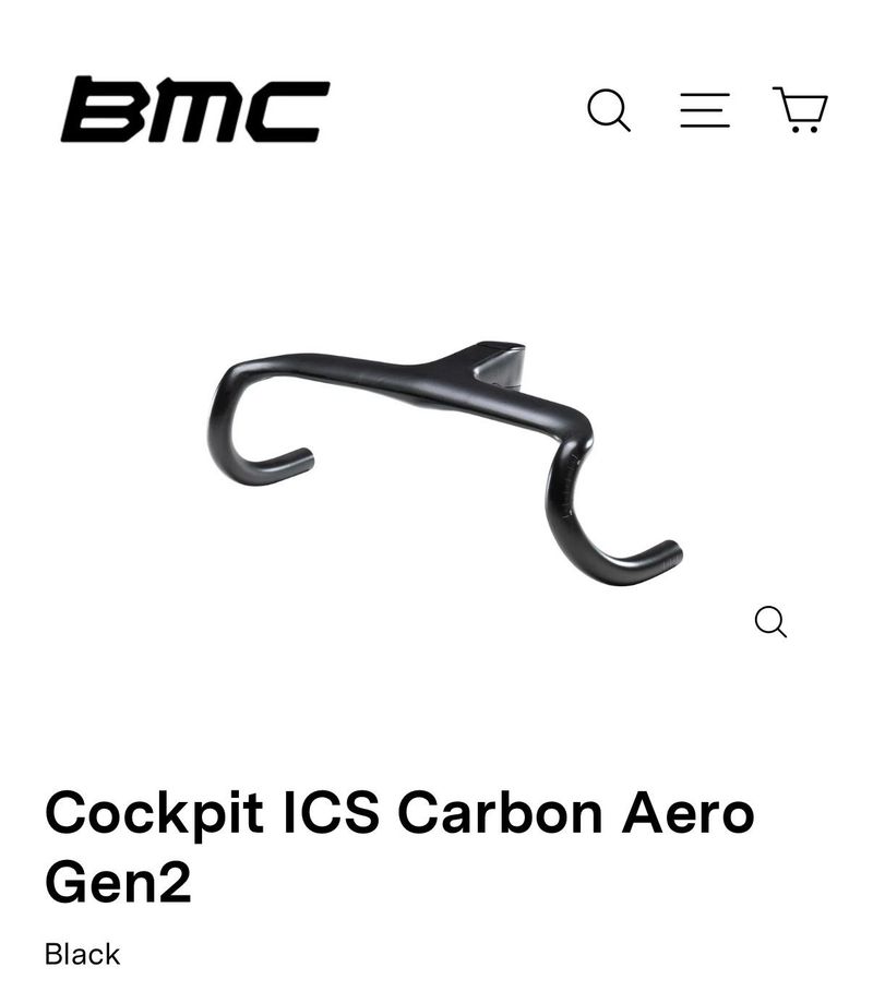 Używany Bmc Cockpit ICS Carbon Aero Gen2 Handlebar 2026 Cockpit