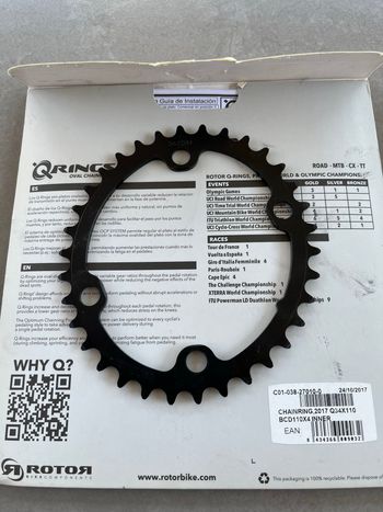 Brugt Rotor Q-Ring Oval Chainring 2017 bike — billede 2 af 2
