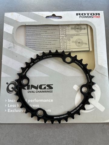 Rotor Q-Ring Oval Chainring 2017 Drivetrain & Pedals usato