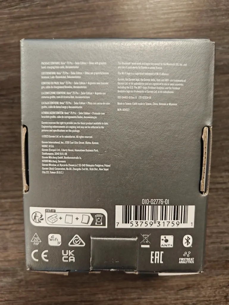 Used Garmin Fēnix 7S Pro Solar bike — image 6 of 6