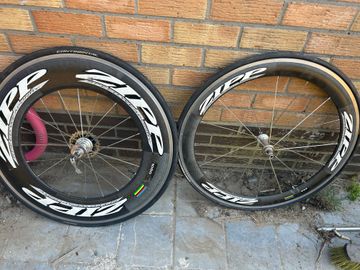Tweedehands Zipp 1080 + 404 Carbon Wheels Wheels