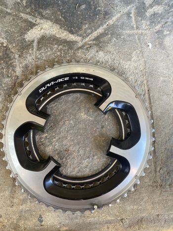 Used Shimano Dura-Ace 52-36 11s Chainrings Drivetrain & Pedals