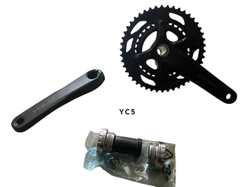 Tweedehands Shimano GRX FC-RX600 Drivetrain & Pedals