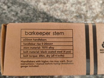 Tweedehands Bikeyoke Barkeeper stem 2026 bike — afbeelding 2 van 8