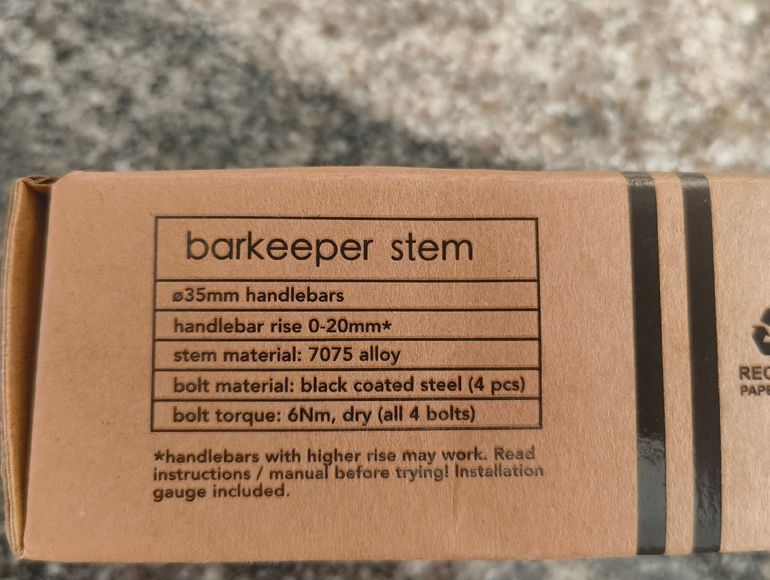 Tweedehands Bikeyoke Barkeeper stem 2026 bike — afbeelding 2 van 8