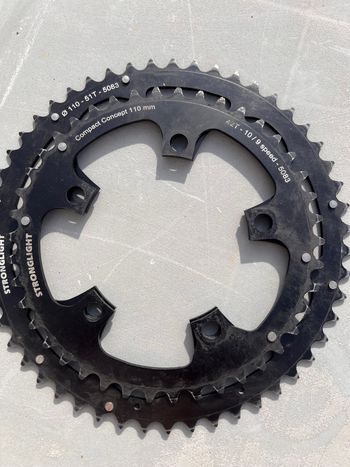 Used Stronglight 51/42 Drivetrain & Pedals