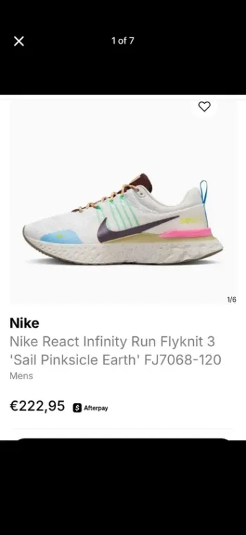 Nike React Infinity Run Flyknit Running Shoes d'occasion