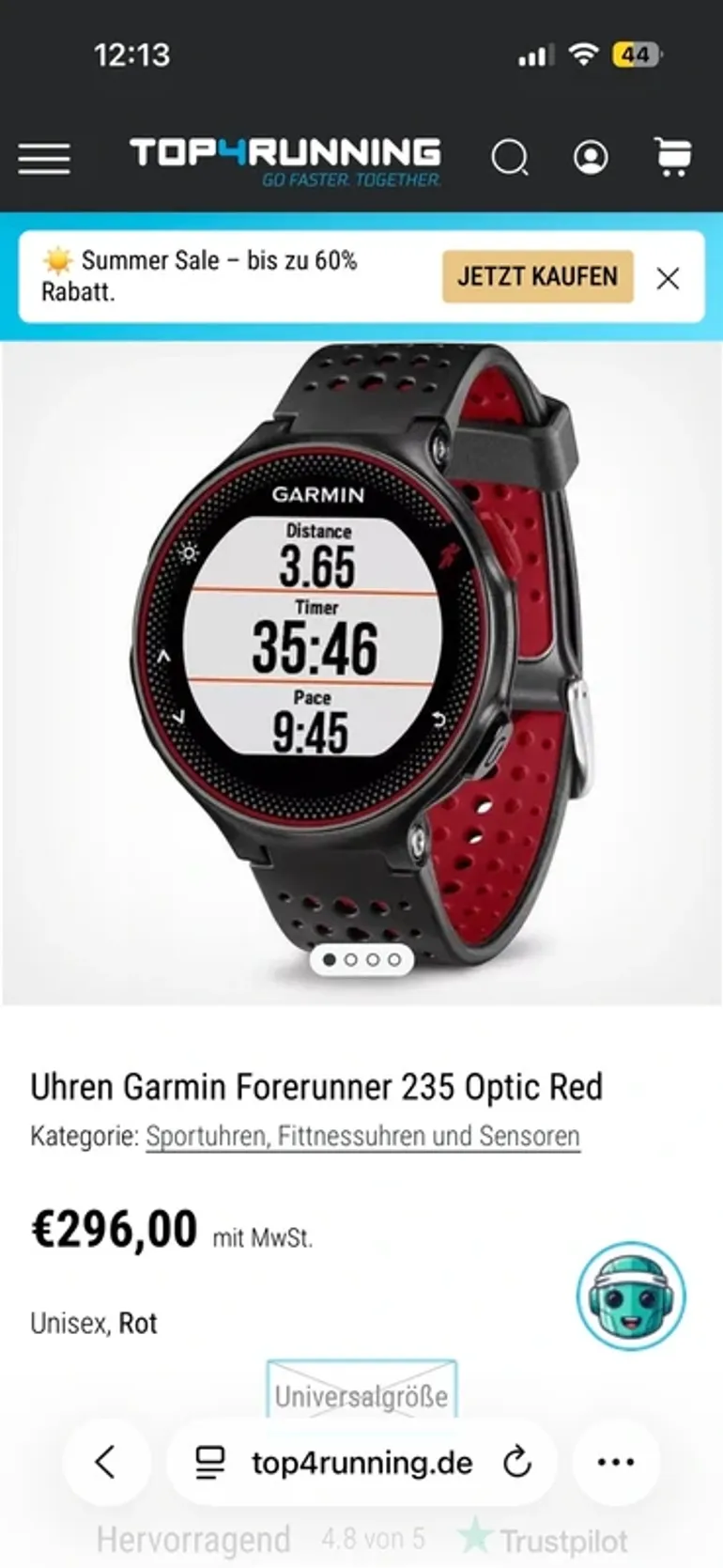 Garmin Forerunner 235 bike de segunda mano — imagen 4 de 4