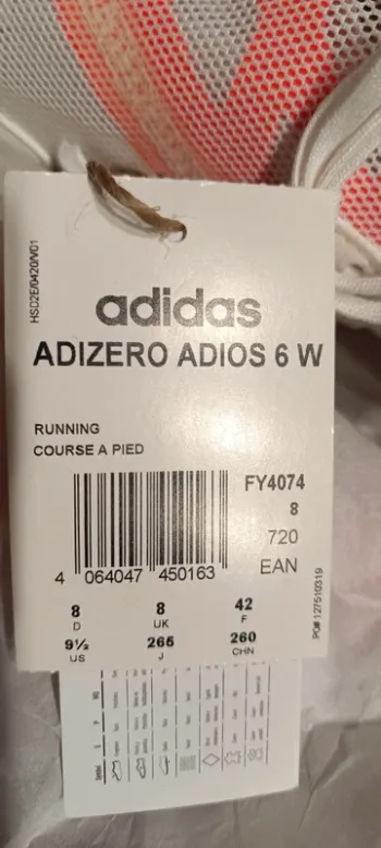 Použité Adidas Adizero Adios 6 bike — obrázek 3 z 4
