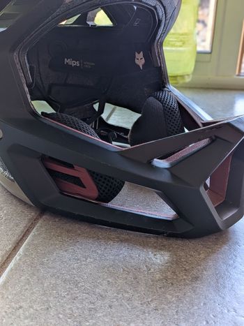 Used Fox Proframe RS Helmet + 100% Goggles bike — image 3 of 9