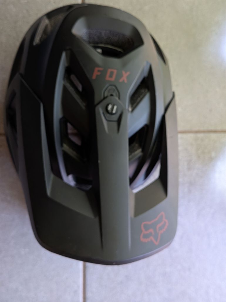 Used Fox Proframe RS Helmet + 100% Goggles bike — image 8 of 9