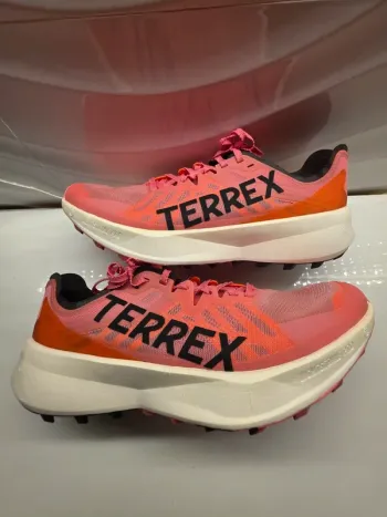 Used Orange Terrex Agravic Speed Running Shoes