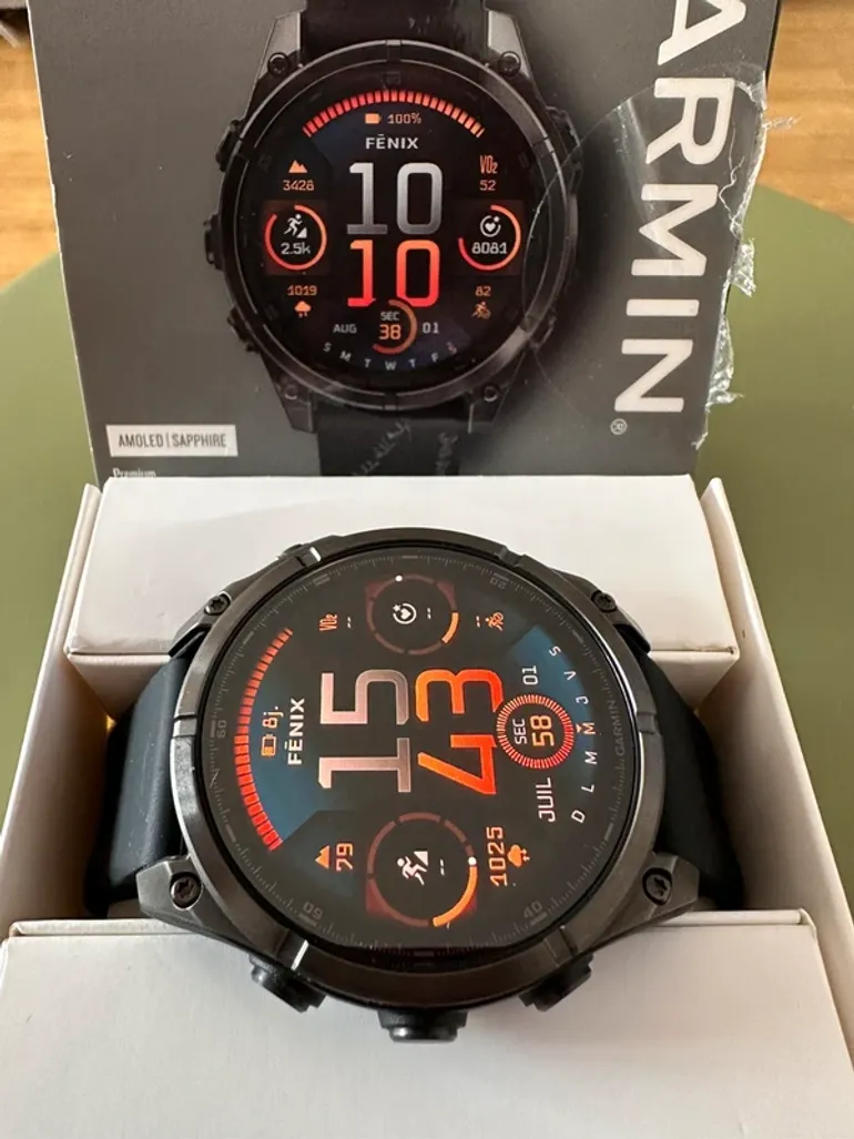 Premium Fenix 8 AMOLED Sapphire Titanium bike de segunda mano — imagen 9 de 14