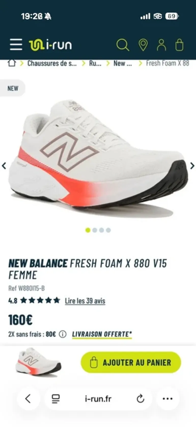 New Balance Running Shoes bike usato — immagine 6 di 6