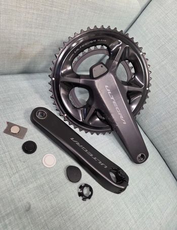 Used Shimano Ultegra FC-R8100 mit Powermeter Drivetrain & Pedals