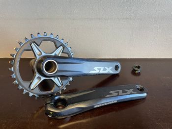 Tweedehands Shimano SLX FC-M7100 165mm 1x12 32T Crankset Drivetrain & Pedals