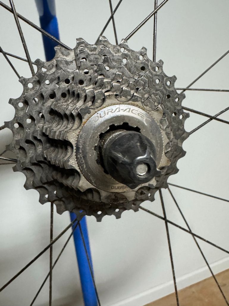 Used American Classic Carbon 700c Wheelset with Dura-Ace Cassette & Challenge Grifo Tires bike — image 11 of 24