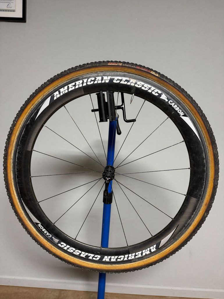 Used American Classic Carbon 700c Wheelset with Dura-Ace Cassette & Challenge Grifo Tires bike — image 7 of 24