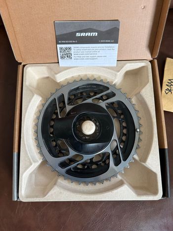 Used Sram Red AXS 2x Power Meter Chainring Drivetrain & Pedals