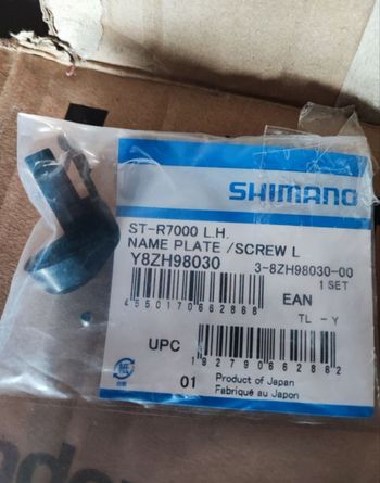Tweedehands Shimano ST-R7000 Right Lever Nameplate Brakes