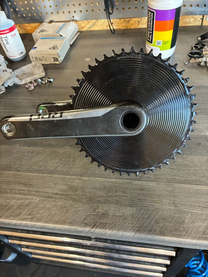 Sram Red Crankset with Garbaruk Aero Chainring 2021 Drivetrain & Pedals d'occasion