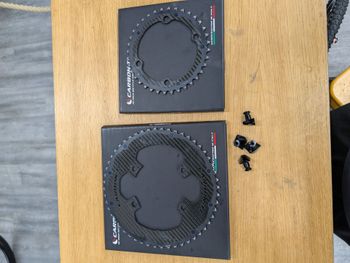Brugt Carbon-Ti 52-36 Shimano 12S Chainrings Drivetrain & Pedals