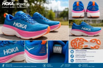 Orange Bondi 8 Running Shoes usato